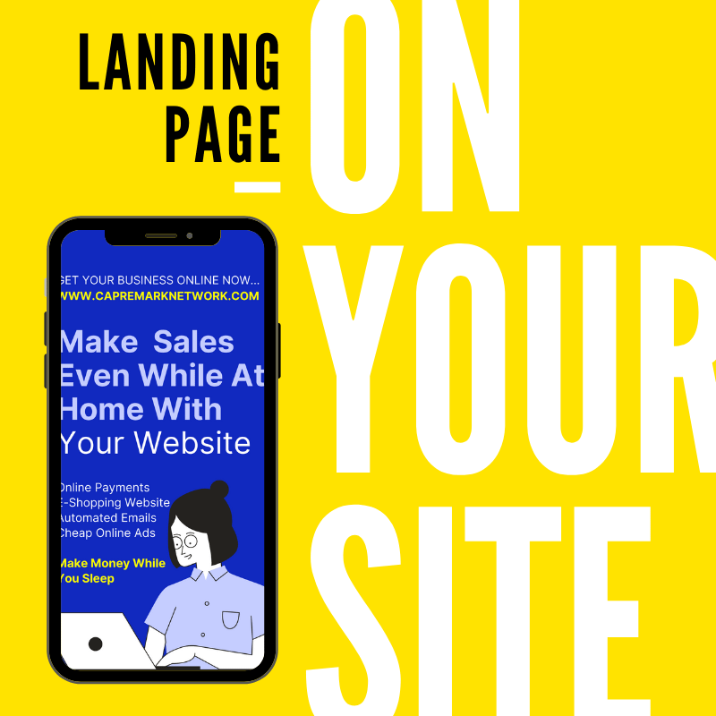 Experience More selling With A Landing Page in Your Website