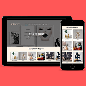 Mobile Website Design Goldray Interiors & Design
